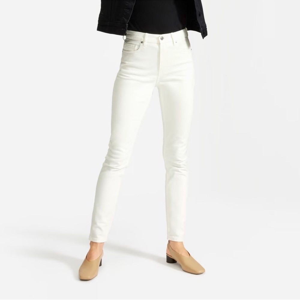 Everlane The High-Rise Skinny Jean - White